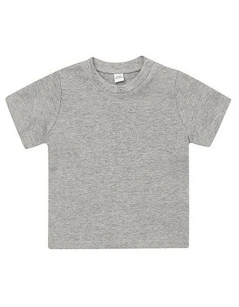 Babybugz Babybugz Baby T-Shirt 0 - 36 Monate 200 g/m² Bio Baumwolle Vegan, Heather grey melange, – Produktbild 2 von 3