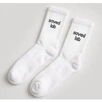 saved lab saved lab SL-150 Crew Socks Brand White – Produktbild 1 von 1