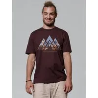 watapparel watapparel T-Shirt Unisex Geometric Landscape, Red brown, – Produktbild 1 von 1