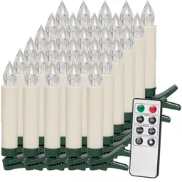 Casaria® Casaria Weihnachtsbaumkerze inkl Fernbedienung 10,5x1,5cm warmweiß – Produktbild 1 von 1