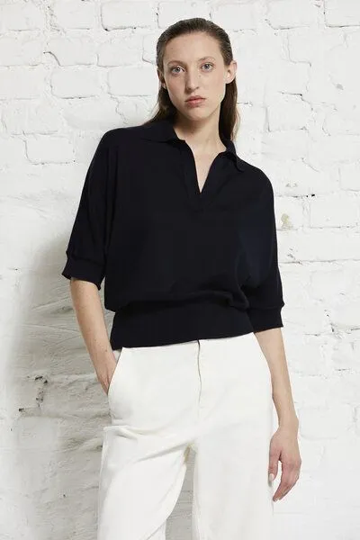 Wunderwerk Wunderwerk Damen Poloshirt aus Bio Baumwolle "Polo fineknit 1/2", Braun (sand 231), – Produktbild 2 von 4