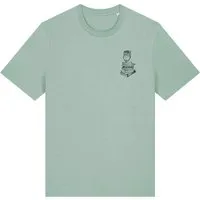 LIGARTI T-Shirt – Büchereule – LIGARTI Tiermanufaktur, Mintgrün, – Produktbild 2 von 4