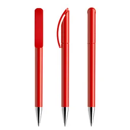 prodir prodir® Drehkugelschreiber DS3 TPC Twist, blaue Mine, rot – Produktbild 1 von 1