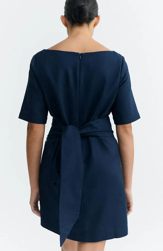 thinking mu Thinking MU Damen vegan Kleid Kieran Blue, Extra dunkelblau, – Produktbild 1 von 2