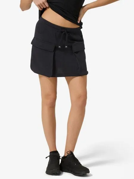 Super.Natural Super.Natural W Cargo Bio Skirt für Damen Merino, Jet black, – Produktbild 3 von 4