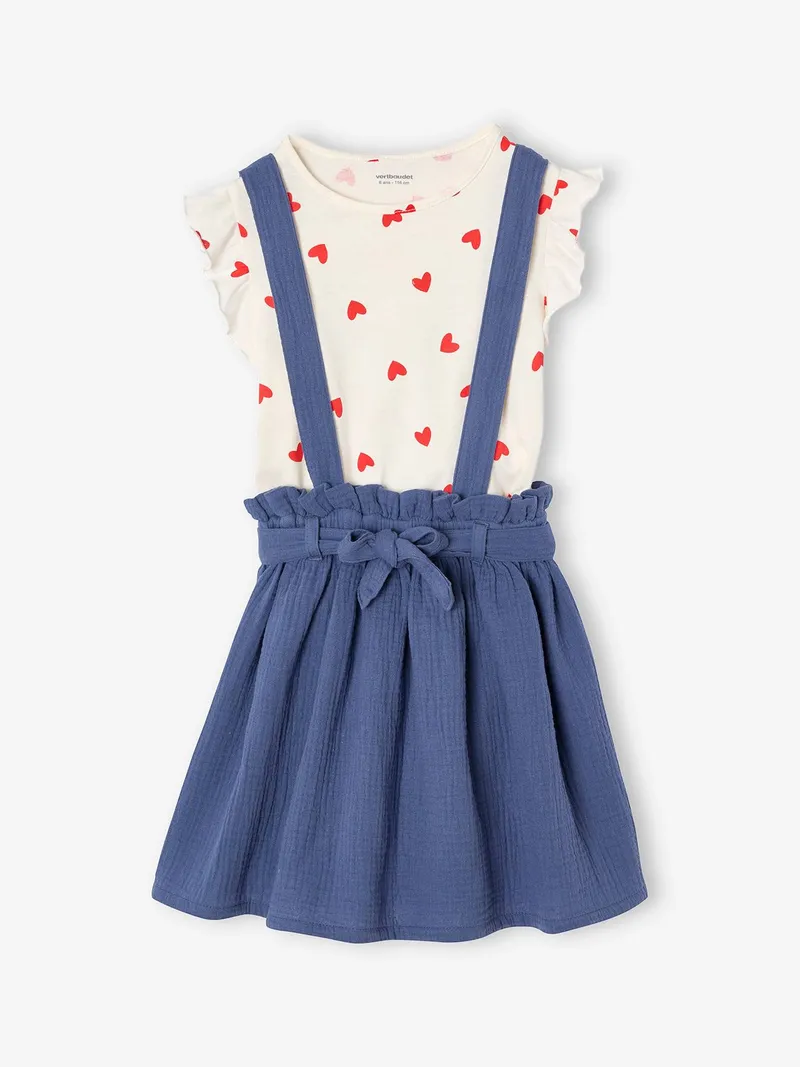 Vertbaudet Mädchen Set, Indigo-blau, – Produktbild 2 von 4