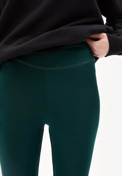 ARMEDANGELS ARMEDANGELS FARIBAA Damen Leggings aus Bio-Baumwoll Mix, Teal stone, – Produktbild 3 von 4