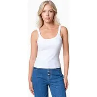 ORGANICATION ORGANICATION IPEEK | Ripp-Tanktop aus TENCEL Modal und Bio-Baumwolle, White, – Produktbild 1 von 1