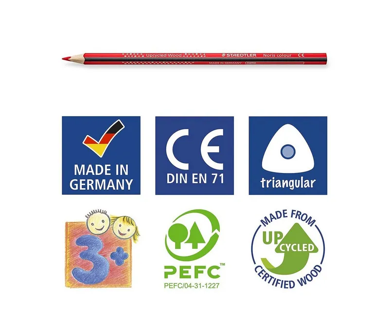 Staedtler Staedtler Buntstift Noris® Colour, (12-tlg), mit ergonomischer Softoberfläche, Bunt, – Produktbild 5 von 5