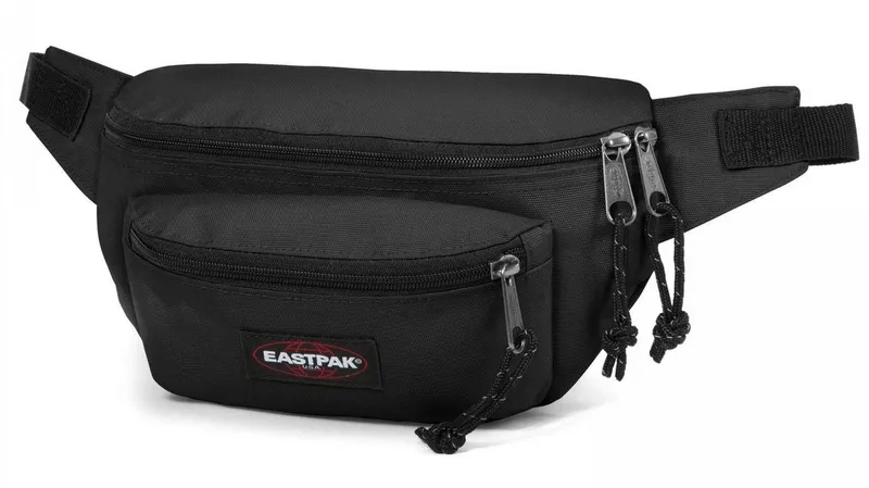Eastpak Eastpak Bauchtasche DOGGY BAG, Umhängetasche, Crossboday Bag mit Zwei-Wege Reißverschluss, Schwarz, – Produktbild 8 von 8