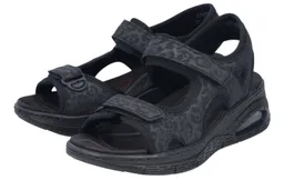 Rieker Rieker 67666 schwarz/grau Damen Sandale – Produktbild 1 von 1