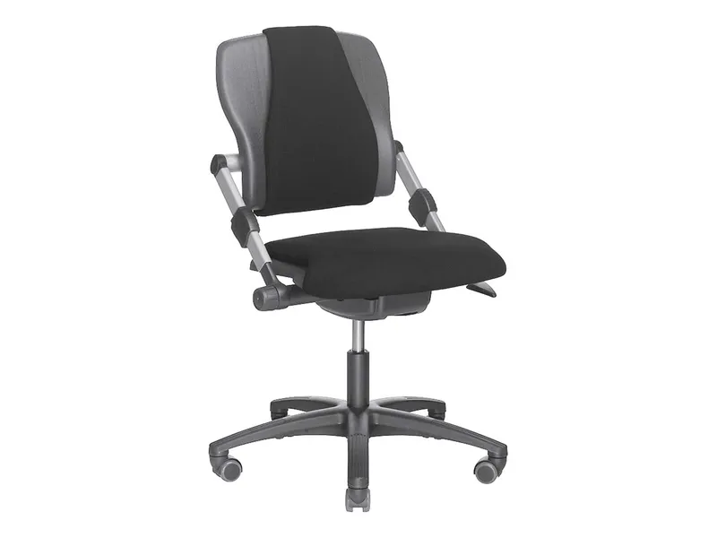 HAG HAG Bürodrehstuhl "H03 340" Gestell sw, FK Kunststoff, Stoff: 100 % RC-Polyester, sw – Produktbild 1 von 1