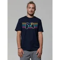 watapparel watapparel T-Shirt Unisex Retro Joystick, French navy, – Produktbild 1 von 1