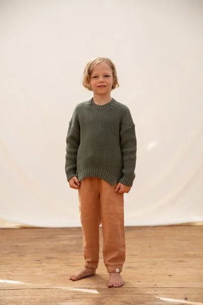 MATONA Matona Lange Hose für Kinder aus Leinen / Easy Pants, Hazel, – Produktbild 2 von 2