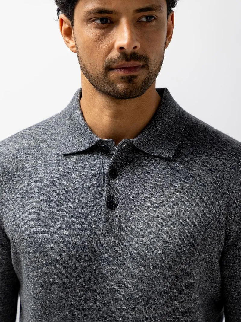 State of Art State of Art Pullover Polokragen Navy - Größe M, Dunkelblau, – Produktbild 2 von 5