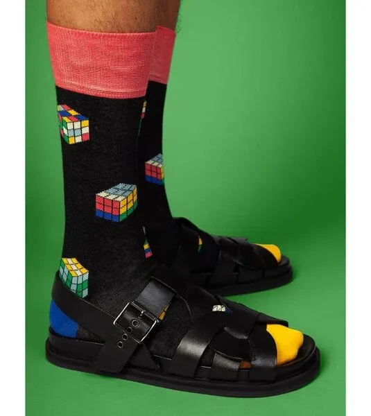 DillySocks DillySocks Socken Color Cube aus Biobaumwoll-Mix, Schwarz, – Produktbild 4 von 4