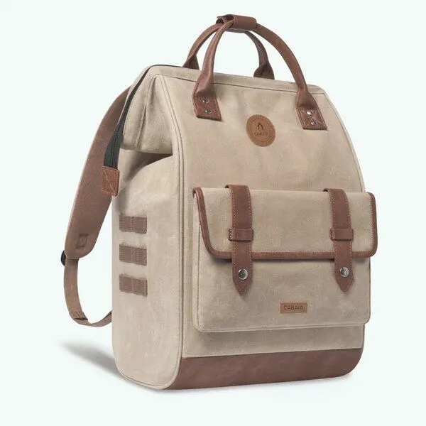 Cabaïa Cabaïa Rucksack Adventurer Medium aus veganem Leder - 25 Liter, Rabat (beige), – Produktbild 2 von 4