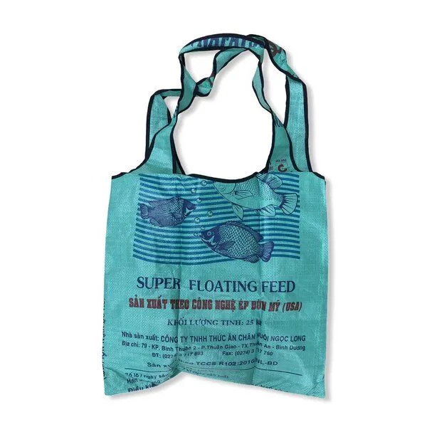 Beadbags Beadbags Einkaufstasche Ri43 recycelter Reissack, Mittelgrün, – Produktbild 1 von 2