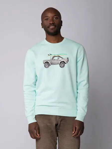 watapparel watapparel Sweatshirt Unisex Surf Pickup, Caribbean blue, – Produktbild 2 von 4