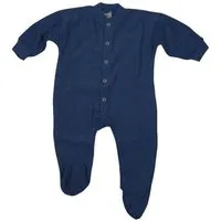 Cosilana Cosilana Baby Schlafanzug 1-tlg mit Fuss Woll-Frottee, Marine, – Produktbild 1 von 1