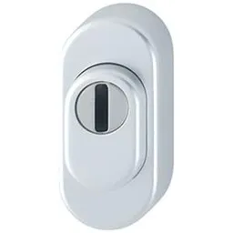 HOPPE Hoppe PT-SI-Schlüsselrosette, auß., PZ, RH16, ER, E55S-ZA, mit ZA, oval, verd. verschr. , F69 – Produktbild 1 von 1