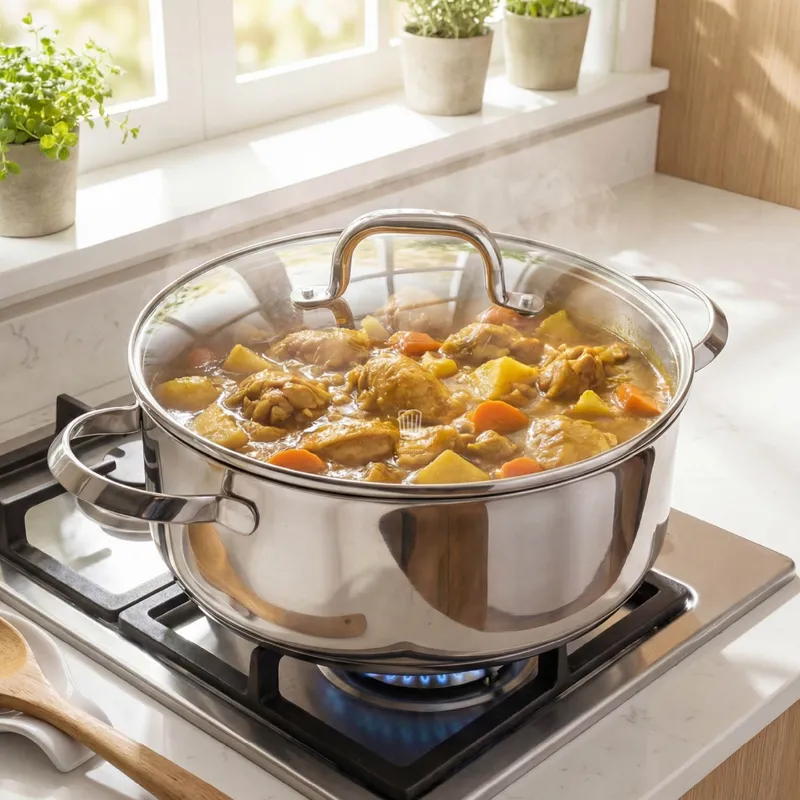 Chefkoch trifft Fackelmann Chefkoch trifft Fackelmann Servierpfanne mit Deckel Rosenheim, Ø28cm – Produktbild 2 von 3