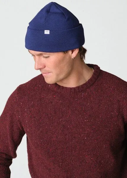 Klitmøller Collective Klitmøller Collective Fine Rib Beanie aus mulesingfreier Merinowolle, Surf blue, – Produktbild 4 von 4