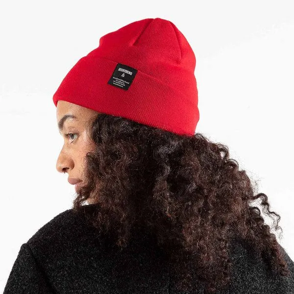 JECKYBENG JECKYBENG The MERINO BEANIE - aus 100% Merinowolle, Rot, – Produktbild 1 von 2