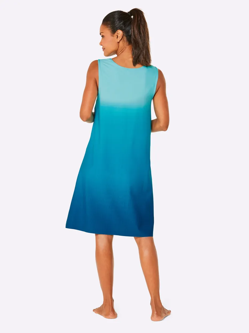 feel good Sommerkleid aquamarin-aquapetrol, Aquamarin-aquapetrol, – Produktbild 2 von 2