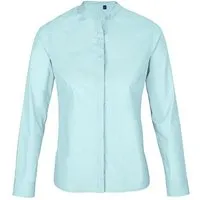 NEOBLU NEOBLU Damen Bluse Langarm Business verdeckte Knopfleiste Mandarinkragen – Produktbild 1 von 1