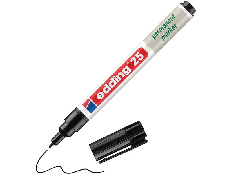 Edding Edding Permanentmarker "25 EcoLine", Schwarz, – Produktbild 3 von 4