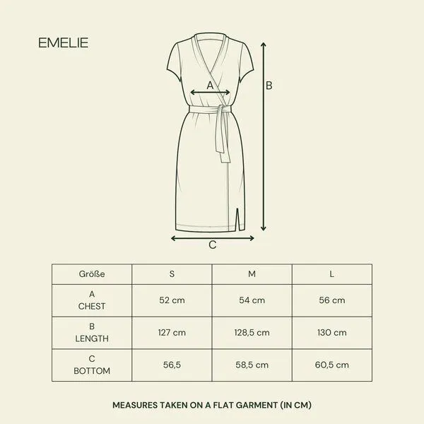 NORDLICHT NORDLICHT Leinen Wickelkleid Emelie aus 100% Leinen, Rot, – Produktbild 4 von 4