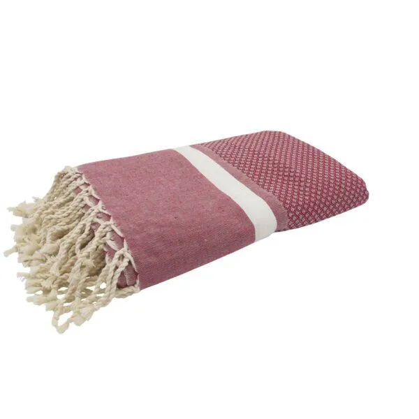 Just Be Just Be Hamamtuch / Strandtuch Maxi Pied de Lion, Bordeaux, – Produktbild 1 von 1