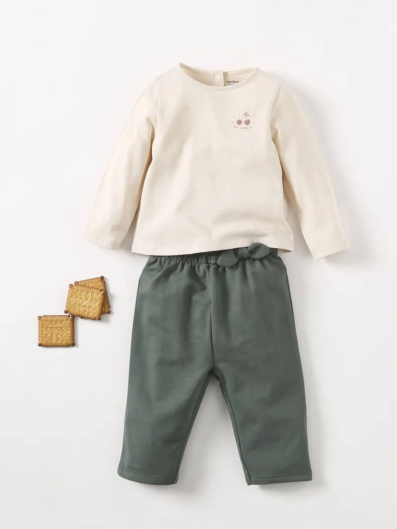 Vertbaudet Baby Sweathose, Tanne, – Produktbild 3 von 3