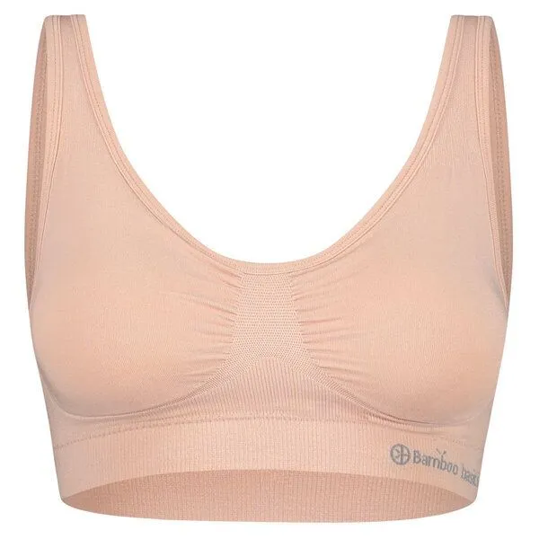 Bamboo Basics Bamboo Basics Nahtloser gepolsterter BH FLEUR mit Bambusviskose, Rosa, – Produktbild 1 von 4