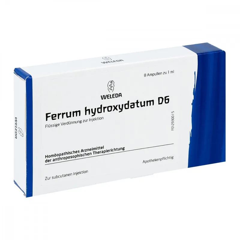 Weleda Ferrum Hydroxydatum D6 Ampullen – Produktbild 1 von 2