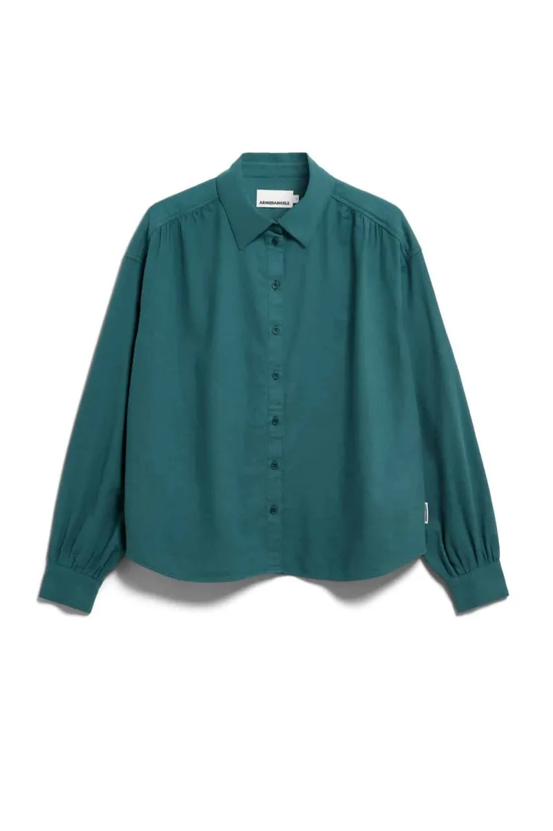 ARMEDANGELS ARMEDANGELS Damen vegan Flanellbluse Efinaraa Grün, Grün, – Produktbild 1 von 1
