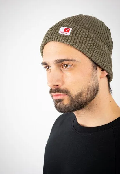 TORLAND TORLAND Beanie FISHERMAN, Grün (khaki), – Produktbild 3 von 3