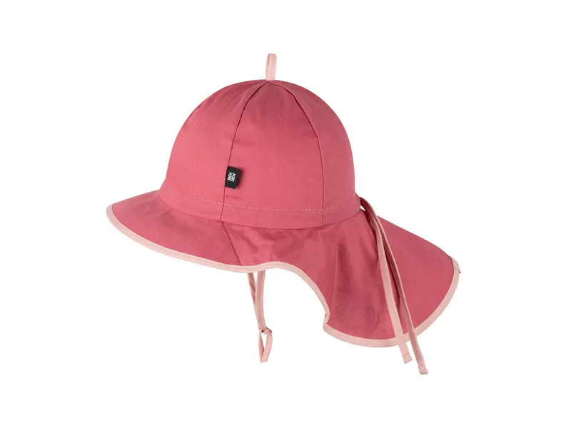 Pure pure by Bauer PURE PURE by Bauer Baby und Kinder Sonnenschutz Mütze mit Bindebändern UV 50 mauve Gr. 45, Rosa, pink, – Produktbild 1 von 1