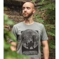 päfjes päfjes T-Shirt "Katze" Minka Fauch - Fair Wear Männer T-Shirt - Mid Heather Grey – Produktbild 1 von 1