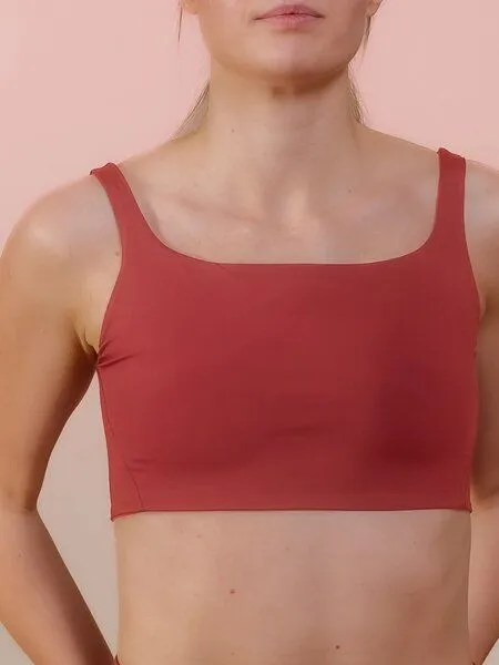 nice to meet me nice to meet me Wave Top . Wendbares Bikinioberteil, Berry / guave, – Produktbild 1 von 4