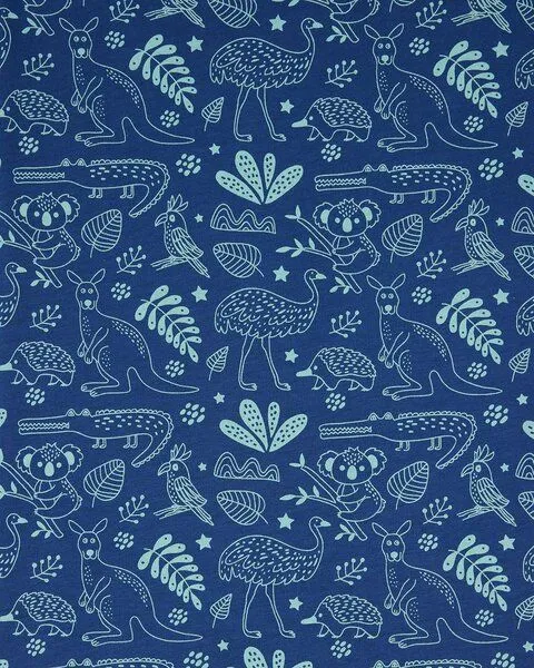 loud + proud loud + proud Kinder Jersey Bettwäsche-Set 100 x 135cm, GOTS-zertifiziert, Ultramarine/australia(blau), – Produktbild 1 von 4