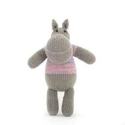 Gogo Olive Nilpferd Kuscheltier - Shamwari Original 22 cm - Handgestrickte Stofftiere by Gogo Olive – Produktbild 1 von 1