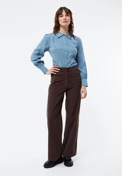 Givn Berlin Givn Berlin Hose Elena, Coffee brown cord, – Produktbild 3 von 4