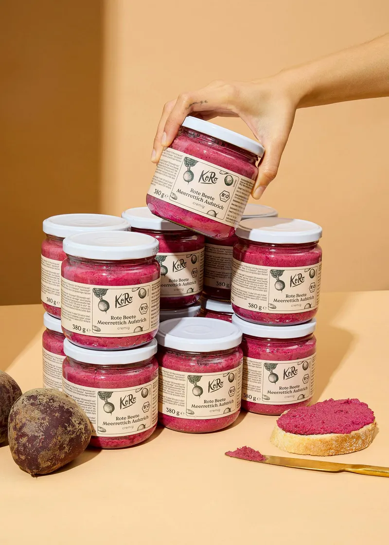 KoRo Bio Rote Bete Meerrettich Aufstrich 6 x 380 g – Produktbild 5 von 5