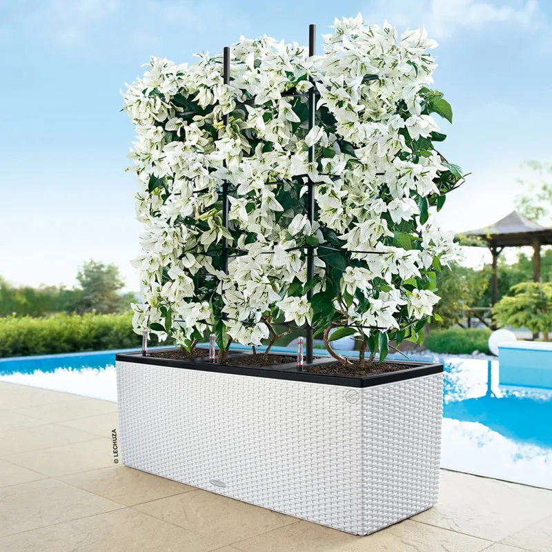 Lechuza® Lechuza® 'Trio Cottage 30', weiß, ca. 100 x 32 x H 34 cm, Weiß, – Produktbild 1 von 1