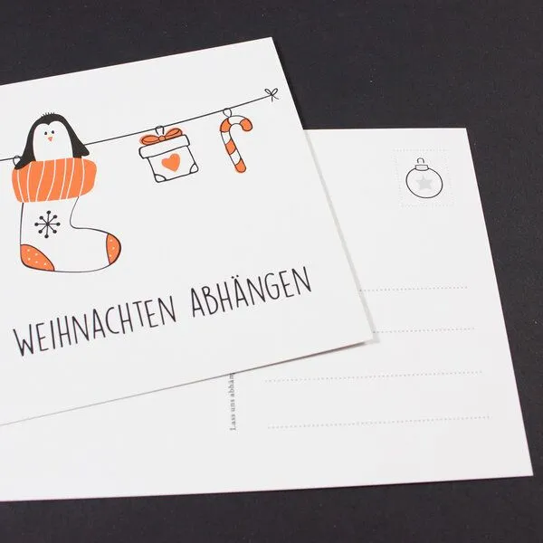 Bow & Hummingbird Bow & Hummingbird Postkarte "Lass uns abhängen" – Produktbild 2 von 3