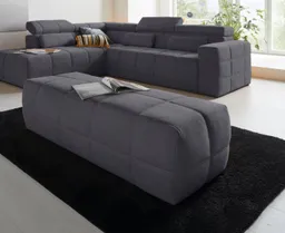 DOMO collection Hocker BRANDON, komfortabel, große Ausführung passend zu "Brandon", auch in Cord – Produktbild 1 von 1