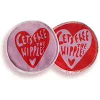 moodie moodie Waschbare Stilleinlagen – Free Nipples – 1 Paar, Rot, rosa(rot), – Produktbild 1 von 1