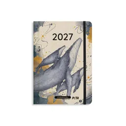 matabooks® matabooks® Kalender 2027 A5 Basic aus Graspapier – Jahresplaner Samaya – Farbe: Cosmic Blue – Produktbild 1 von 1